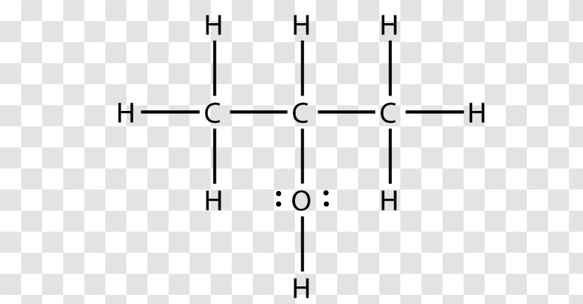 Lewis Structure 2-Hexanone Diagram C5H8O2 PubChem - Flower - Isopropyl Alcohol Transparent PNG