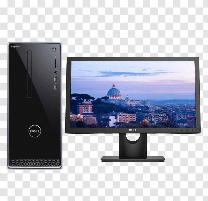 Dell Intel Laptop Desktop Computer - Electronic Device - Machine Transparent PNG