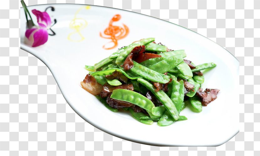 Edamame Spinach Salad Pea - Vegetarian Food - Bacon Peas Transparent PNG