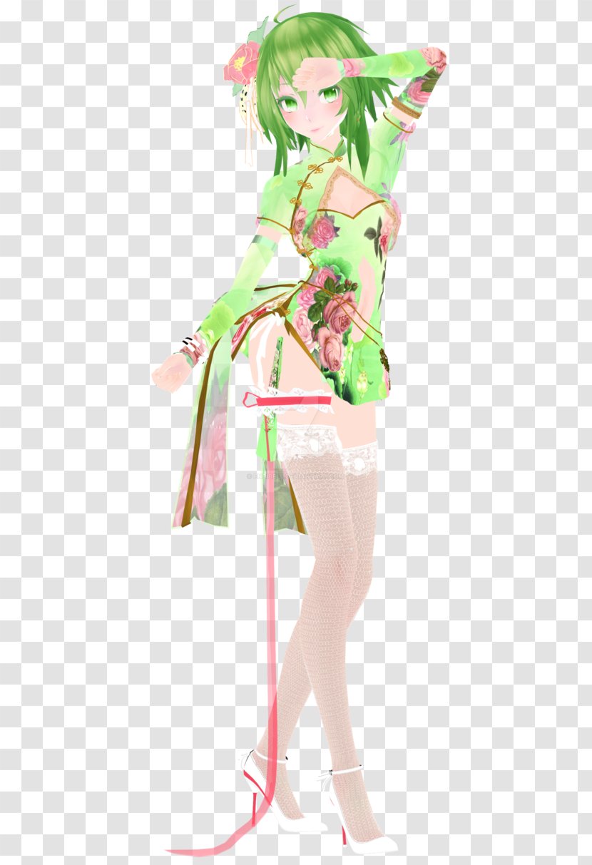Hatsune Miku MikuMikuDance Megpoid Kimono Vocaloid - Watercolor Transparent PNG