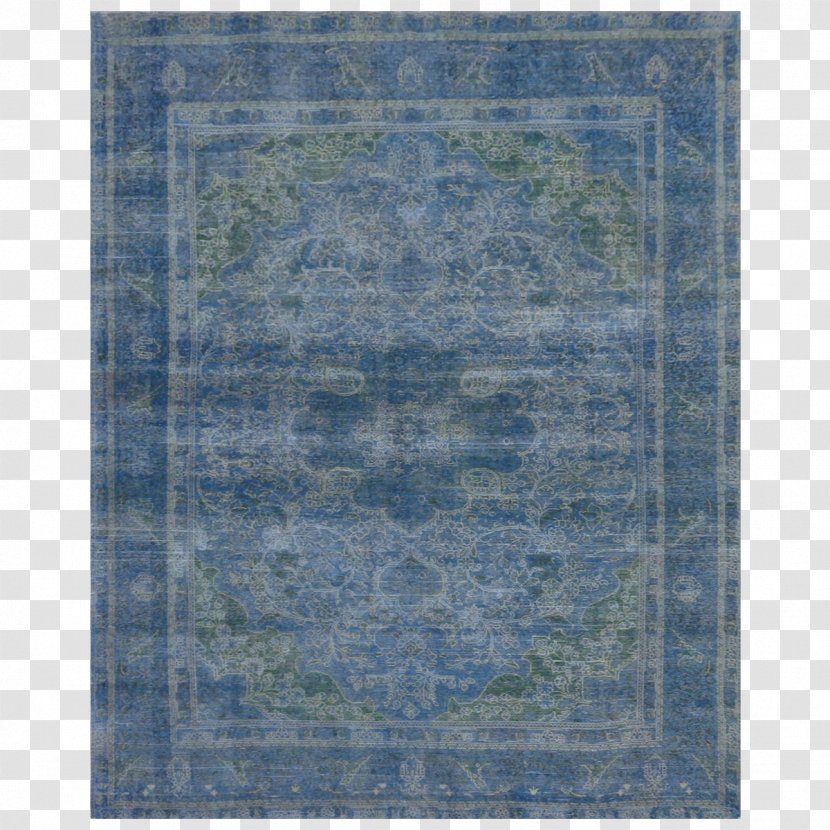 Blue Carpet Knot Pattern Transparent PNG
