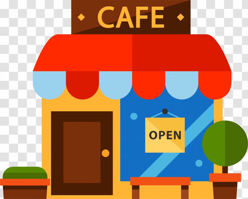 Cafe Restaurant - Shutterstock - Cartoon Color Coffee House Transparent PNG