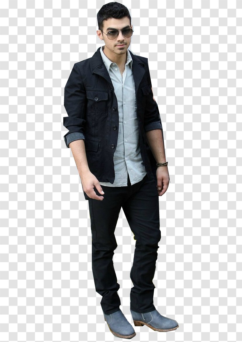 Joe Jonas Blazer See No More Denim Jeans - Shoe Transparent PNG