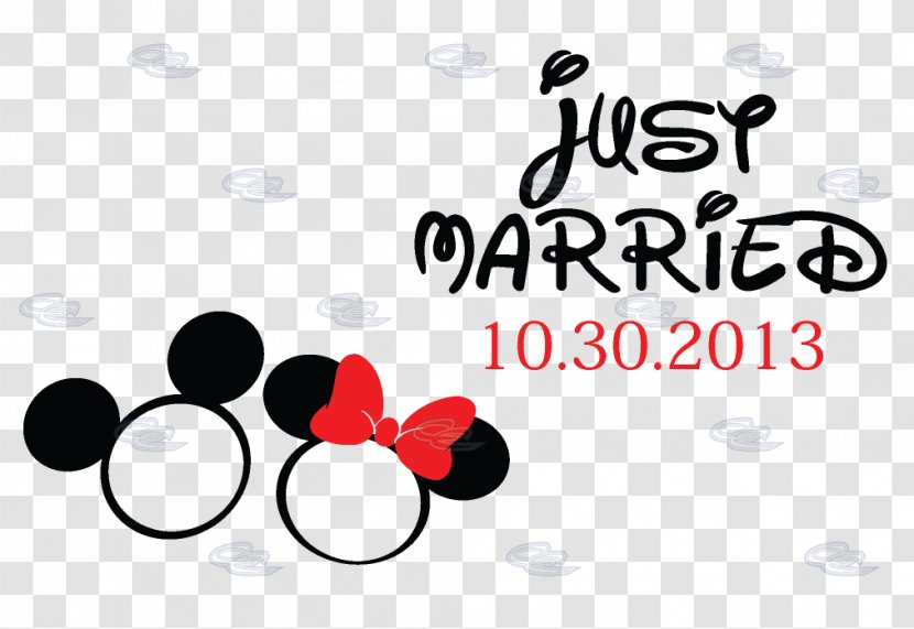 Mickey Mouse Minnie T-shirt Marriage Wedding - Love - Married Bride And Groom Transparent PNG