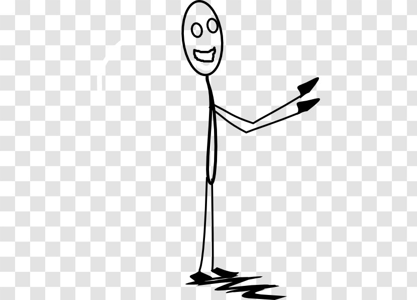 Stick Figure Clip Art - Smile - Happy Man Transparent PNG
