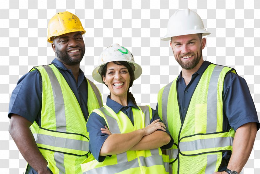 Construction Worker Foreman Laborer Hard Hats - Industrial Transparent PNG
