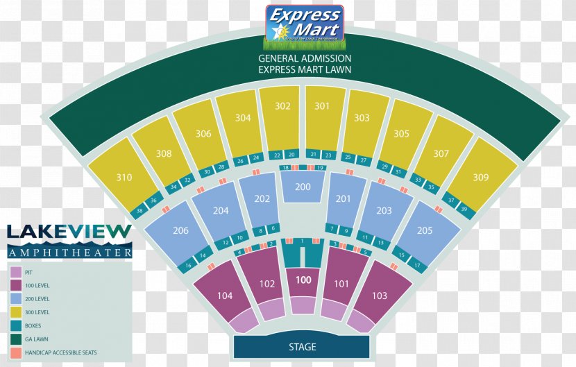 Lakeview Amphitheater MIDFLORIDA Credit Union Amphitheatre Cellairis At Lakewood KeyBank Pavilion Seating Assignment - Brand Transparent PNG