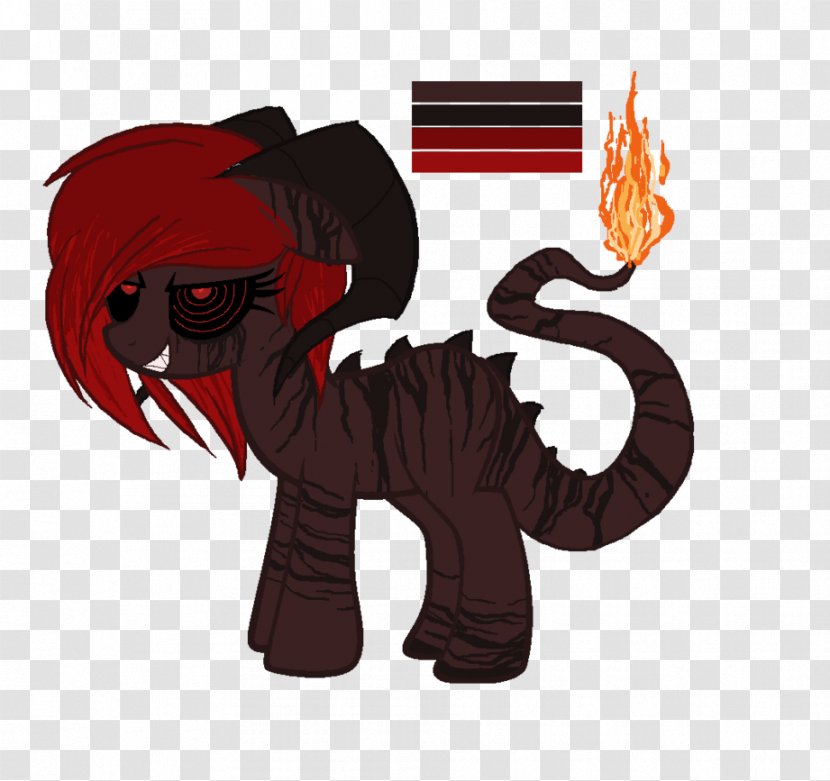 Pony Horse Princess Luna Demon DeviantArt - Drawing Transparent PNG