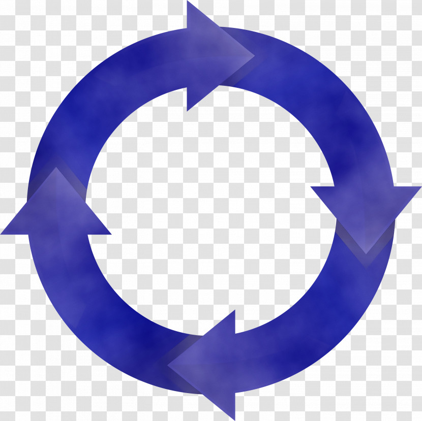 Cobalt Blue Crescent Electric Blue Circle Symbol Transparent PNG