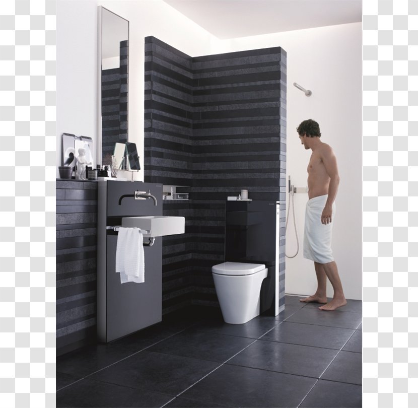 Sink Flush Toilet Geberit Bathroom Transparent PNG