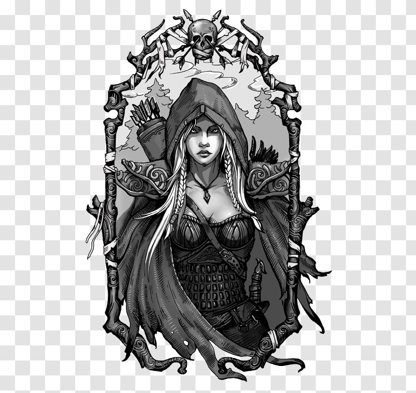 Visual Arts Drow Dota 2 Drawing - Supernatural Creature - Comics Artist Transparent PNG