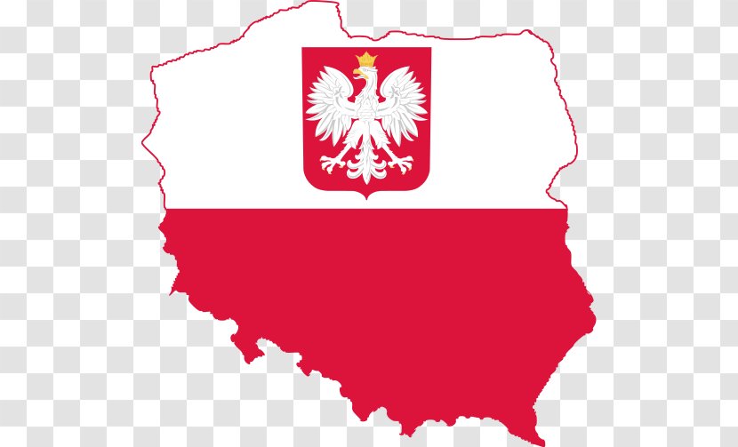 Flag Of Poland National Map Transparent PNG