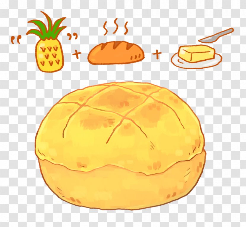 Pineapple Bun Baozi Hong Kong Cuisine Food Clip Art - Cheeseburger Transparent PNG