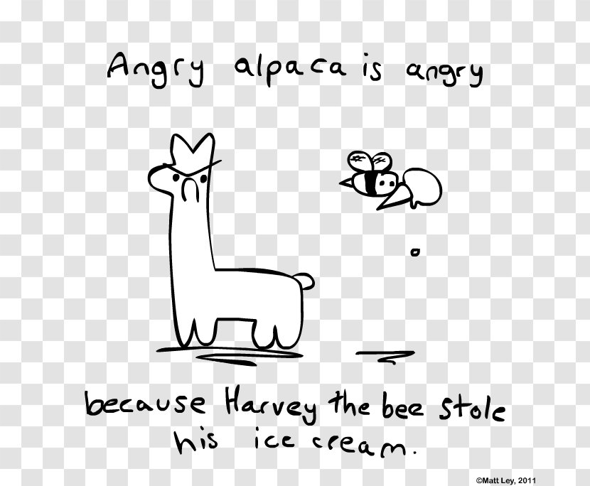 Alpaca Ice Cream Cones Paper - Comics Transparent PNG