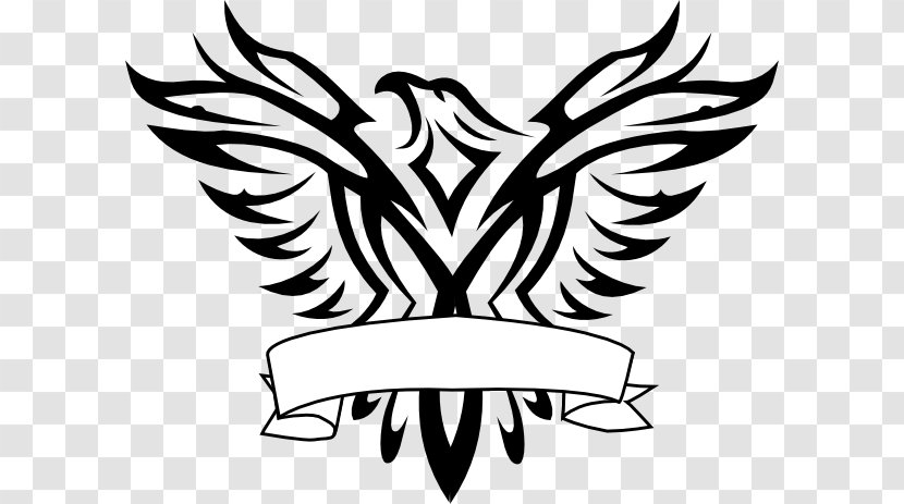 Bald Eagle Logo Black-and-white Hawk-eagle Clip Art - Bird Of Prey - Black Cliparts Transparent PNG