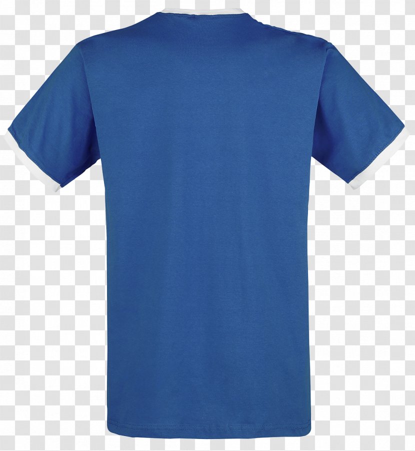 Printed T-shirt Clothing Sleeve - Cobalt Blue Transparent PNG