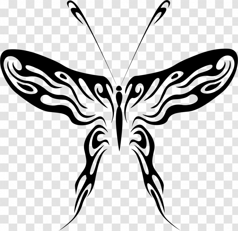 Butterfly Stencil Clip Art - Wing - Fiery Clipart Transparent PNG