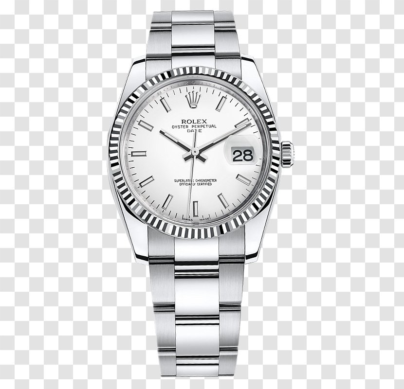 Rolex Datejust Watch Jewellery Diamond - Metal - Silver Watches Female Form Transparent PNG