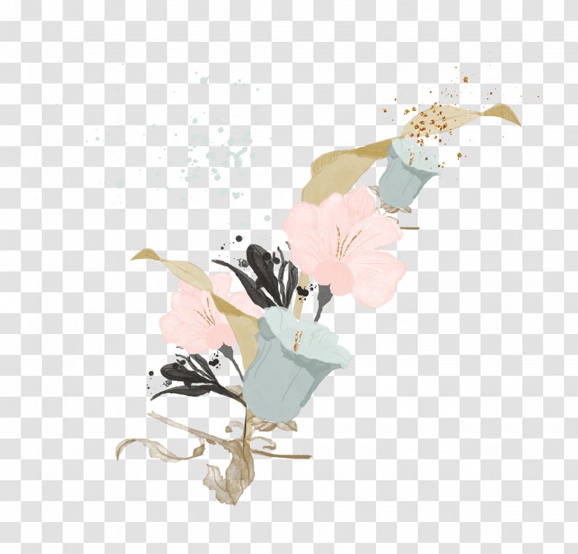 Art Watercolor Painting Drawing - Fashion Illustration - Flower Transparent PNG