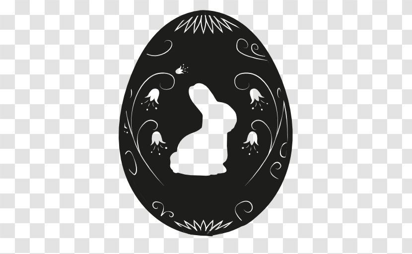 Easter Bunny Egg - Black Transparent PNG