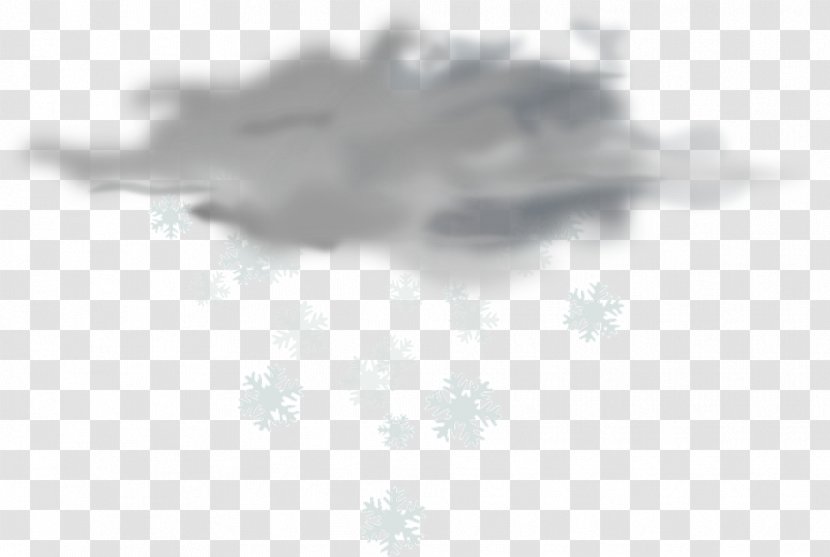 La Lluvia (Rain) Cloud Snow - Monochrome Photography - Santas Rush Transparent PNG
