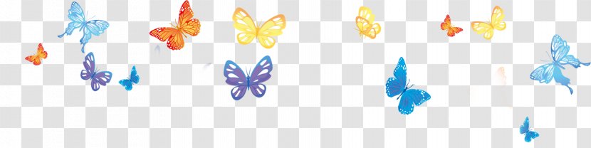Sky Computer Wallpaper - Blue - Butterfly Transparent PNG