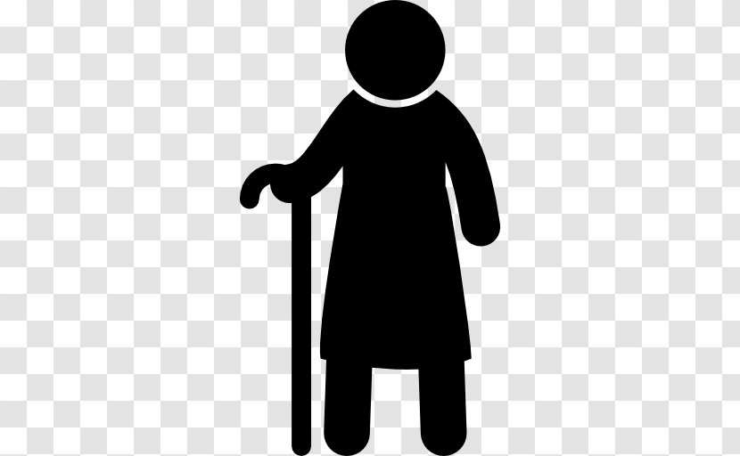 Old Age Walking Stick Clip Art - Elderly Vector Transparent PNG