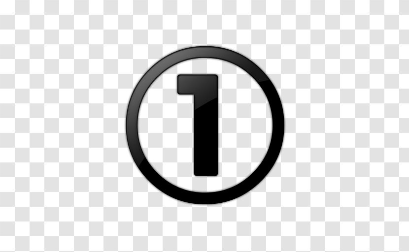 Symbol Information Clip Art - Sign - Number 1 Icon Transparent PNG
