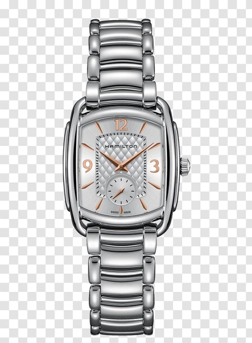 Hamilton Watch Company Jewellery Quartz Clock Movement - Silver Transparent PNG