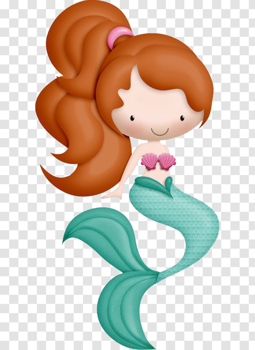 Ariel Mermaid Clip Art - Under The Sea - Long Hair Transparent PNG