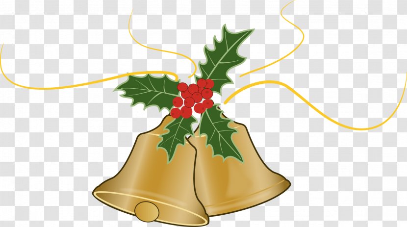 Bell Christmas Ornament Euclidean Vector - Flower - Golden Bells Transparent PNG