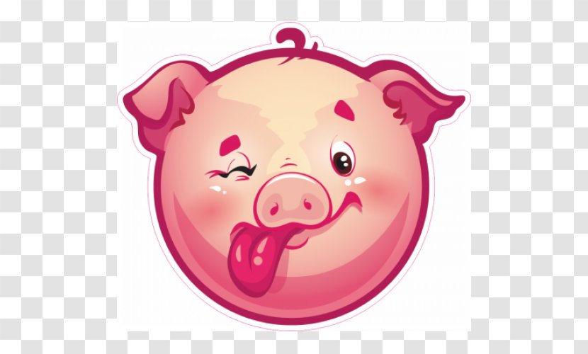 Smiley Emoticon Domestic Pig Clip Art - Face Transparent PNG