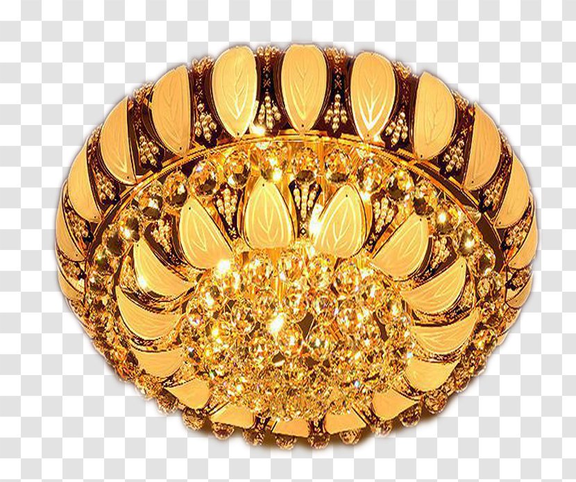 Lamp Gold - Advertising - Round Crystal In Kind Promotion Transparent PNG