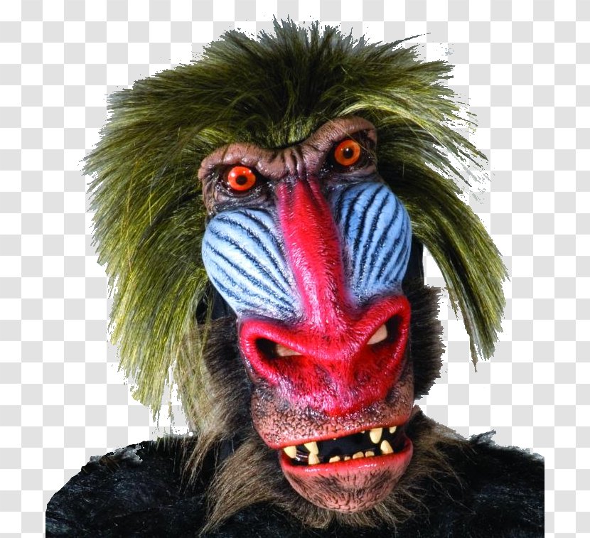 Baboons Latex Mask Halloween Costume Mandrill - Beak - Baboon Transparent PNG