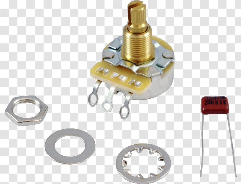 Fender Telecaster Stratocaster Potentiometer Ohm Electronic Component - Electric Guitar Transparent PNG