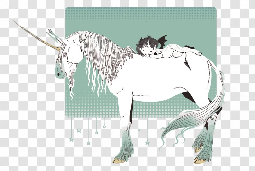 Unicorn Illustration - Mane - Vector Transparent PNG