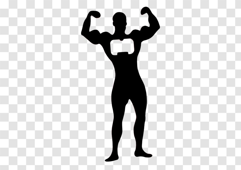 Silhouette Muscle Bodybuilding Clip Art - Finger Transparent PNG