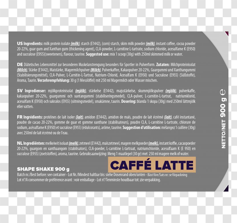 Brand Font - CAFFE LATTE Transparent PNG