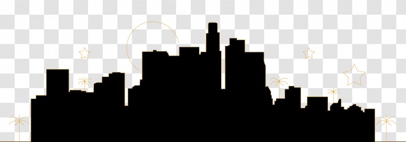 Hollywood Skyline Silhouette - Drawing - City Transparent PNG