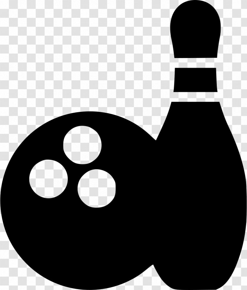 Sport Bowling Clip Art - Black And White Transparent PNG