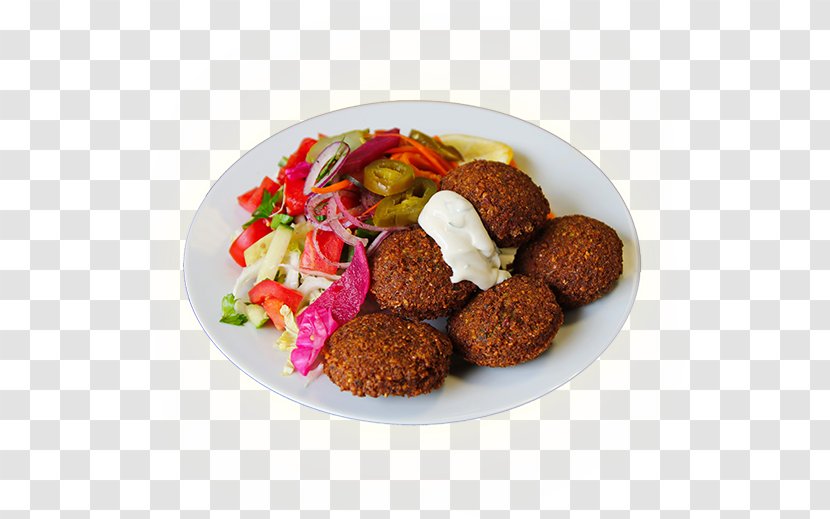 Falafel Kebab Frikadeller Middle Eastern Cuisine Meatball - Restaurant - Food Transparent PNG
