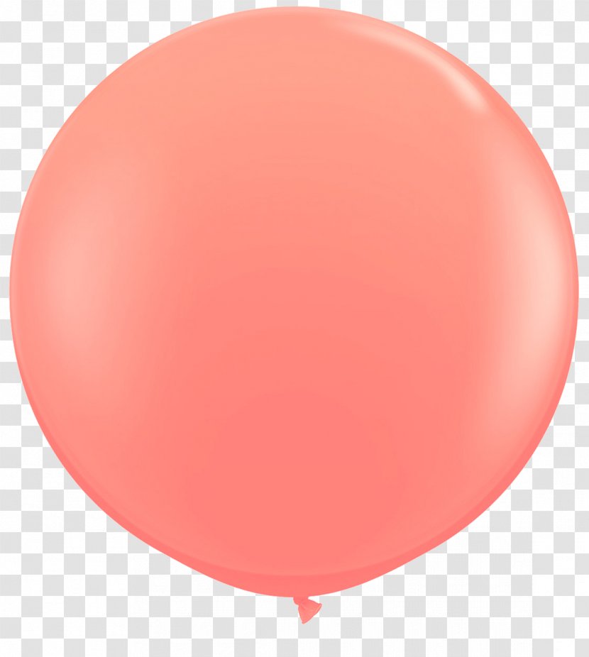 Qualatex Deco Bubble Clear Balloon Mrs White Latex Coral Pink Giant 3ft Balloons X 2 Transparent PNG