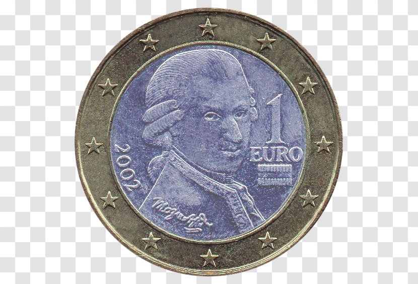 Austrian Euro Coins 1 Coin - Eurozone Transparent PNG