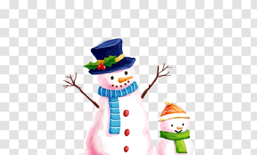 Snowman Illustration - Christmas - White Transparent PNG