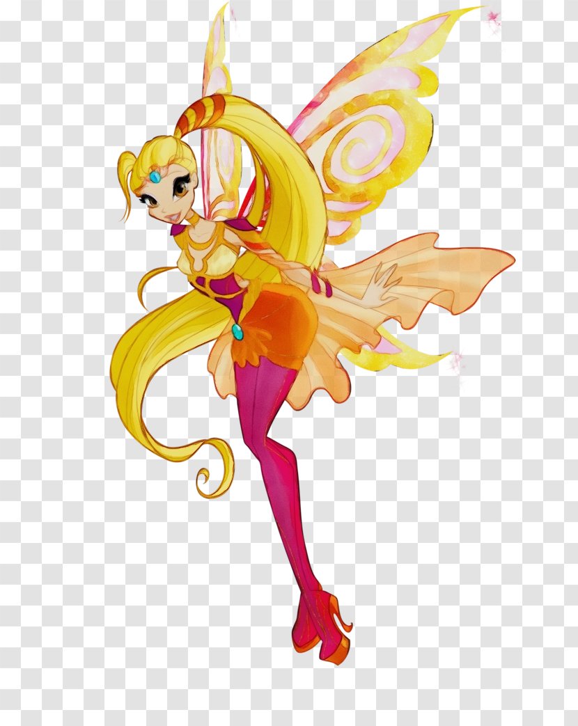 Watercolor Bloom - Stella - Mythical Creature Costume Design Transparent PNG