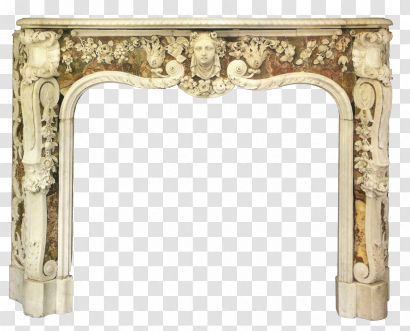 Fireplace Table Clip Art - Direct Vent - MARBLE Transparent PNG