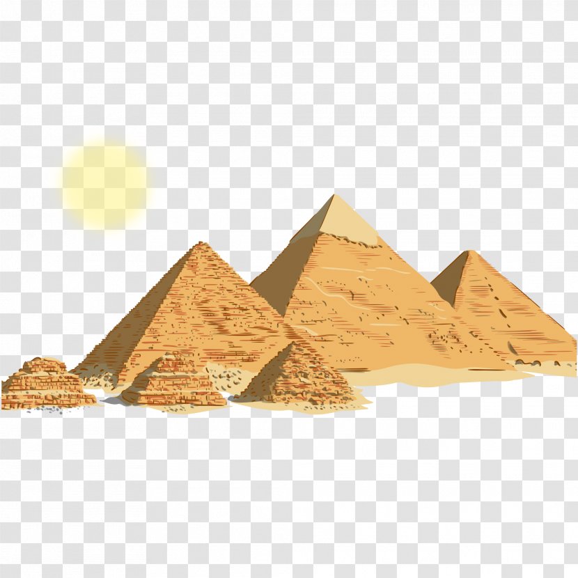 Egyptian Pyramids Ancient Egypt - Cartoon - Pyramid Illustration Transparent PNG