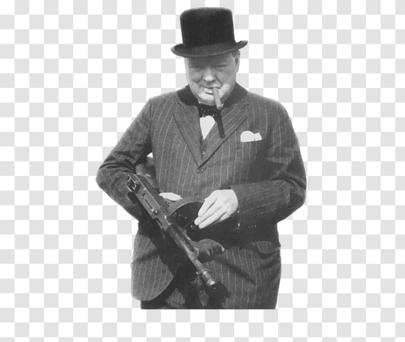 Second World War Thompson Submachine Gun Firearm The That Made Twenties Roar - Weapon - Winston-churchill Transparent PNG