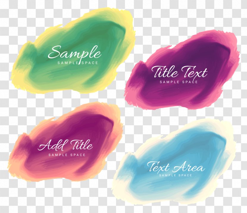 Watercolor Painting Drawing - Petal - Color Vector Background Material Transparent PNG