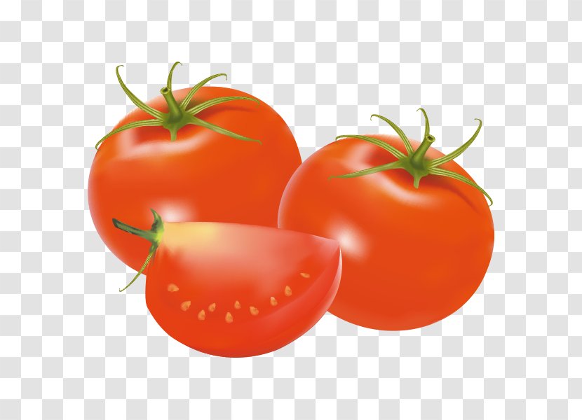 Plum Tomato Welsh Onion Vegetarian Cuisine Food - Vegetarianism - Cartoon Transparent PNG